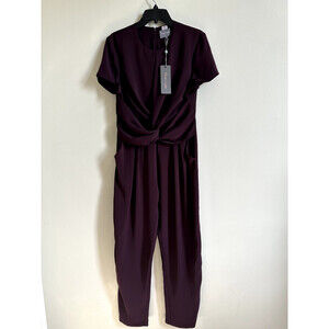 Phase Eight Anna-Maria women Short Sleeve Jumpsuit In Wine Size 8US (12 UK) $360